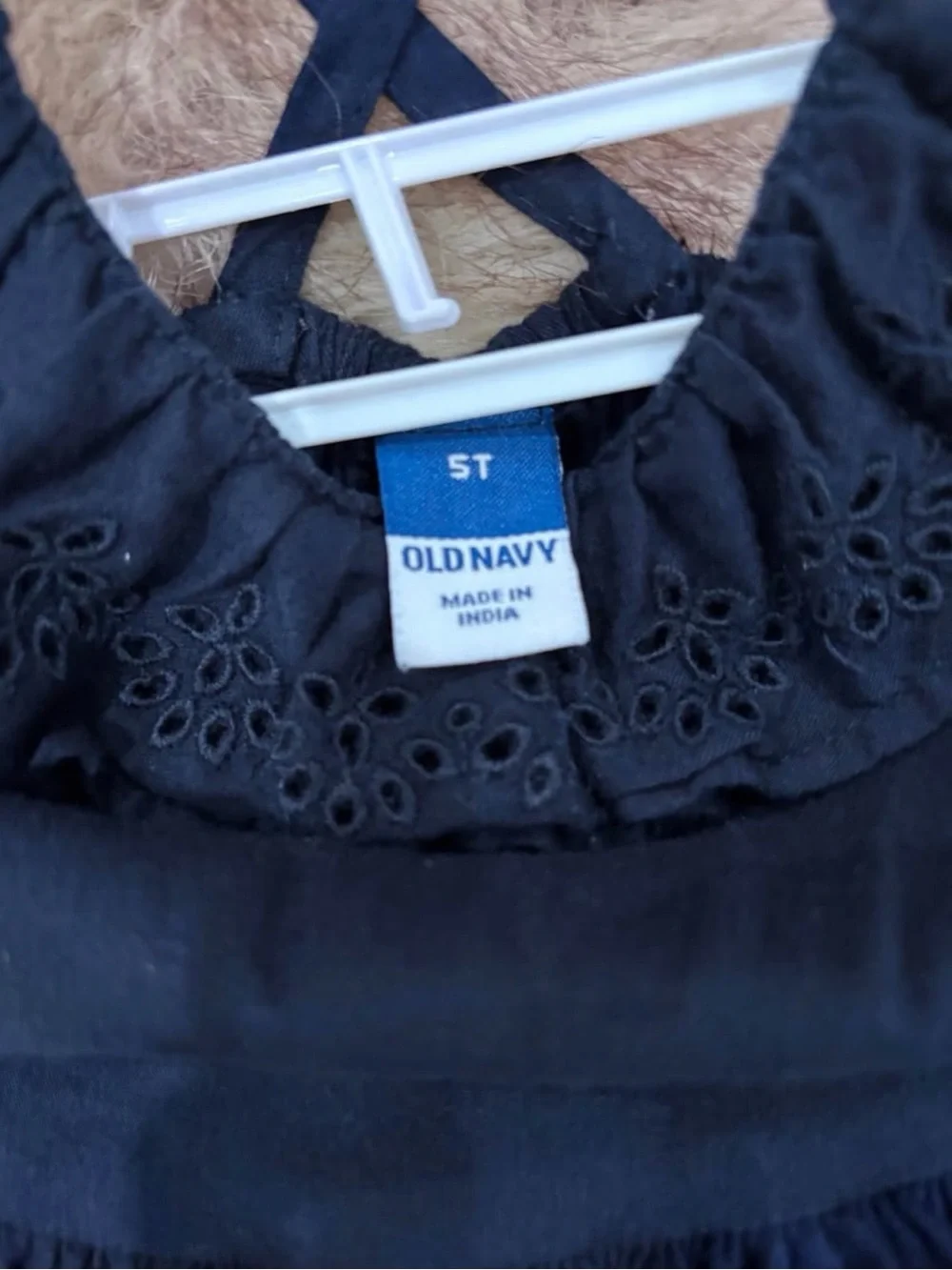Old Navy Navy Eyelet Ruffle Tiered Sundress